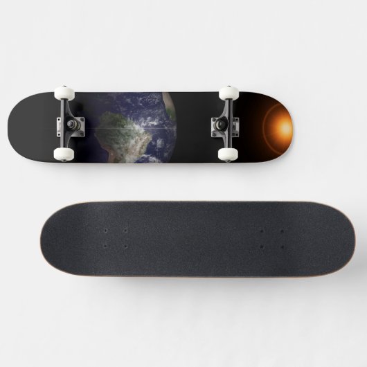 Aarde aan de Equinox. Persoonlijk Skateboard (Horizontaal)