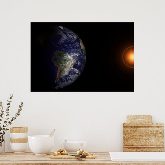 Aarde aan de Equinox. Poster (Keuken)
