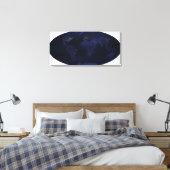 Aarde-aards-antiekeantieke halfvallichten canvas afdruk (Insitu (Slaapkamer))