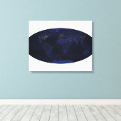 Aarde-aards-antiekeantieke halfvallichten canvas afdruk (Insitu (Houten vloer))
