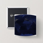 Aarde-aards-antiekeantieke halfvallichten vierkante button 5,1 cm (Voorkant /achterkant)