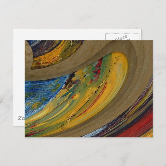 Aarde, Abstract Briefkaart (Voorkant / Achterkant)