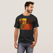Aarde Abstracte Kunstprint T-shirt (Voorkant volledig)