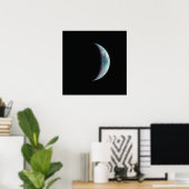 Aarde als bekeken door Apollo 11 Poster (Thuiskantoor)