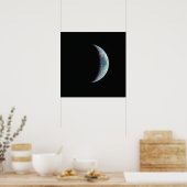 Aarde als bekeken door Apollo 11 Poster (Keuken)
