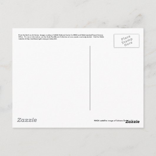 Aarde als BRIEFKAARTEN van de Reeks van de KUNST (Achterkant)