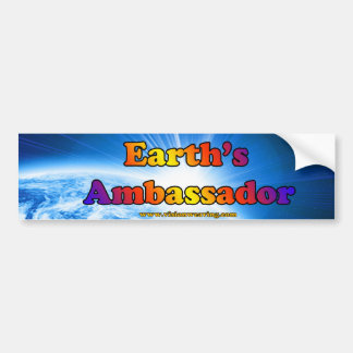 Aarde ambassadeur bumpersticker