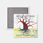 Aarde Bedankt je magneet (Voorkant / Achterkant)