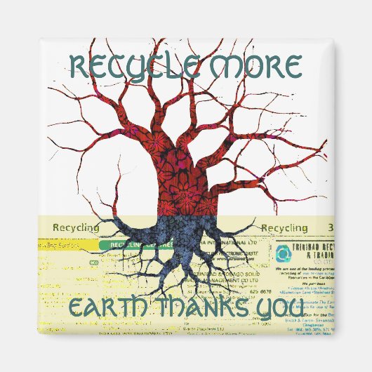 Aarde Bedankt je magneet (Voorkant)