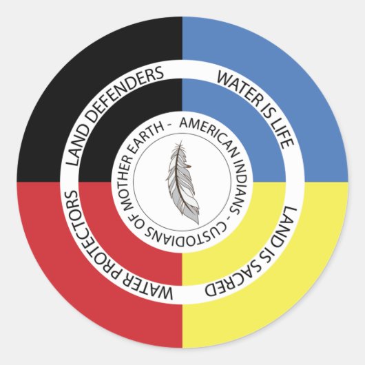 Aarde-bewaarders Ronde Sticker (Voorkant)