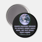 Aarde biedt magneet (Voorkant / Achterkant)