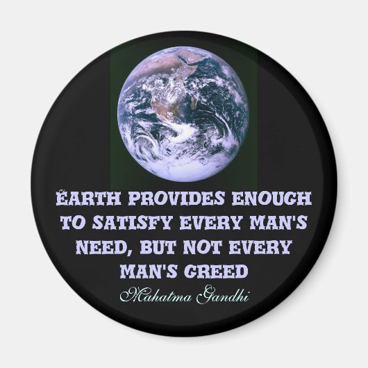 Aarde biedt magneet (Voorkant)