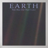 AARDE BLEEK BLAUW DOT POSTER (Voorkant)