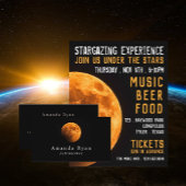 Aarde-bloedeem, Planetarium-evenement Adverteren Flyer