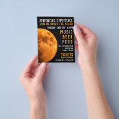 Aarde-bloedeem, Planetarium-evenement Adverteren Flyer (Hand)