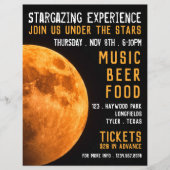 Aarde-bloedeem, Planetarium-evenement Adverteren Flyer (Voorkant)