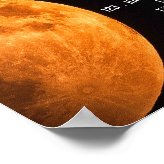 Aarde-bloedeem, Planetarium-evenement Adverteren Poster (Hoek)