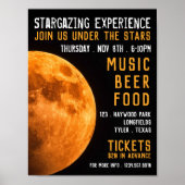 Aarde-bloedeem, Planetarium-evenement Adverteren Poster (Voorkant)