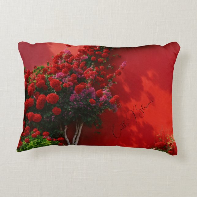 Aarde Bloesem Accent Kussen (Achterkant)