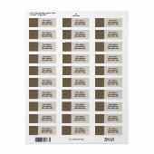 Aarde Bogen Retouradreslabel Etiket (Full Sheet)