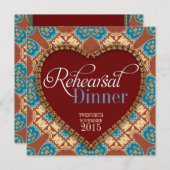 Aarde Bohemiaanse hartritmerepetitie Invitaties Kaart (Voorkant / Achterkant)