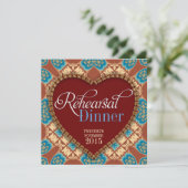 Aarde Bohemiaanse hartritmerepetitie Invitaties Kaart (Staand voorkant)