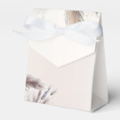 Aarde Bohemian Bloemen Veren Bruiloft Bedankdoosjes (Voorkant Zijde)