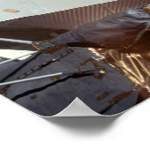 Aarde boven Apollo 11 Lunar Module "Eagle" Poster (Hoek)