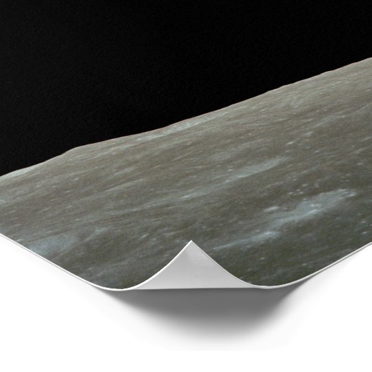 Aarde boven de maan poster (Hoek)