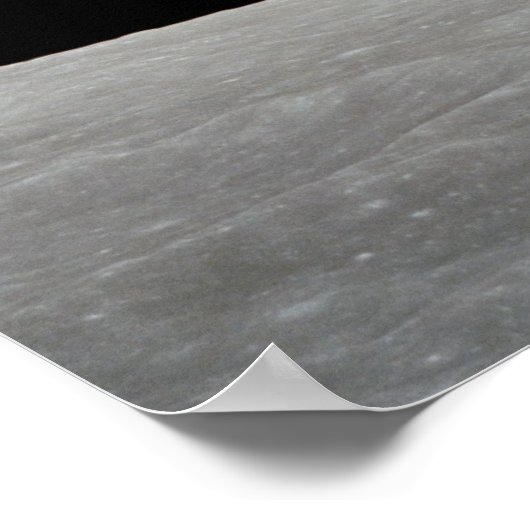 Aarde boven Moon, bekeken vanuit Apollo 8 Poster (Hoek)