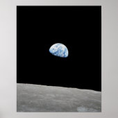 Aarde boven Moon, bekeken vanuit Apollo 8 Poster (Voorkant)