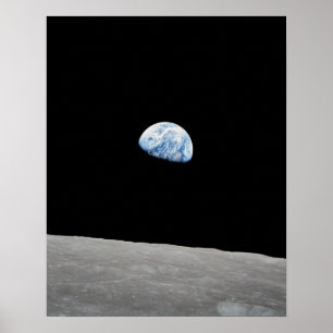 Aarde boven Moon, bekeken vanuit Apollo 8 Poster