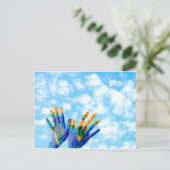 Aarde Briefkaart (Staand voorkant)