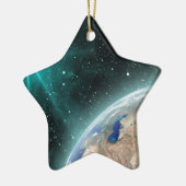 Aarde buitenruimte keramisch ornament (Links)