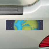 Aarde Bumpersticker (Op auto)