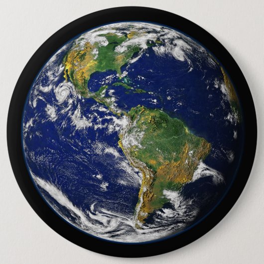 Aarde-Buttonnen Ronde Button 6,0 Cm (Voorkant)
