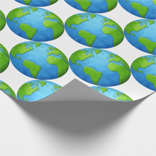 aarde cadeaupapier (Hoek)