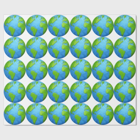 aarde cadeaupapier (Vlak)