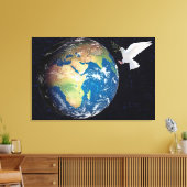 Aarde Canvas Afdruk (Insitu (Woonkamer))
