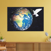 Aarde Canvas Afdruk (Insitu (Woonkamer))