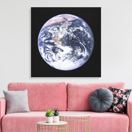 Aarde Canvas Afdruk (Insitu (Woonkamer))