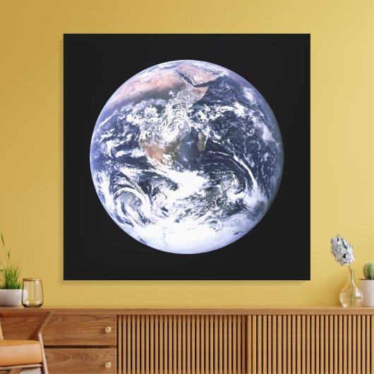 Aarde Canvas Afdruk (Insitu (Woonkamer))