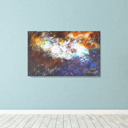 Aarde Canvas Afdruk (Insitu (Houten vloer))