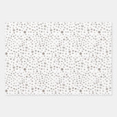 Aarde Confetti Aquarel Stippen Inpakpapier Vel (Voorkant 3)