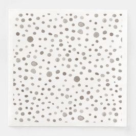 Aarde Confetti Watercolor Stippen Papieren Servet