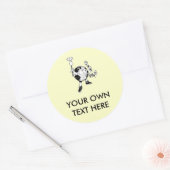 AARDE DAG - bespaar energie Ronde Sticker (Envelop)