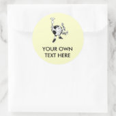 AARDE DAG - bespaar energie Ronde Sticker (Tas)