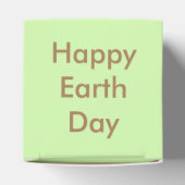 Aarde-dag bomen gepersonaliseerd bedankdoosjes (Bovenkant)