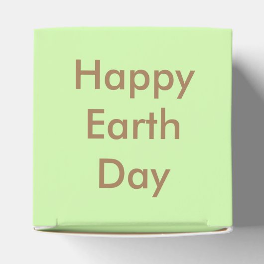 Aarde-dag bomen gepersonaliseerd bedankdoosjes (Bovenkant)