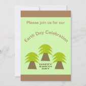 Aarde-dag bomen gepersonaliseerd kaart (Voorkant)